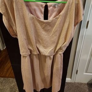 Charlotte Russe size Xl champagne colored dress.